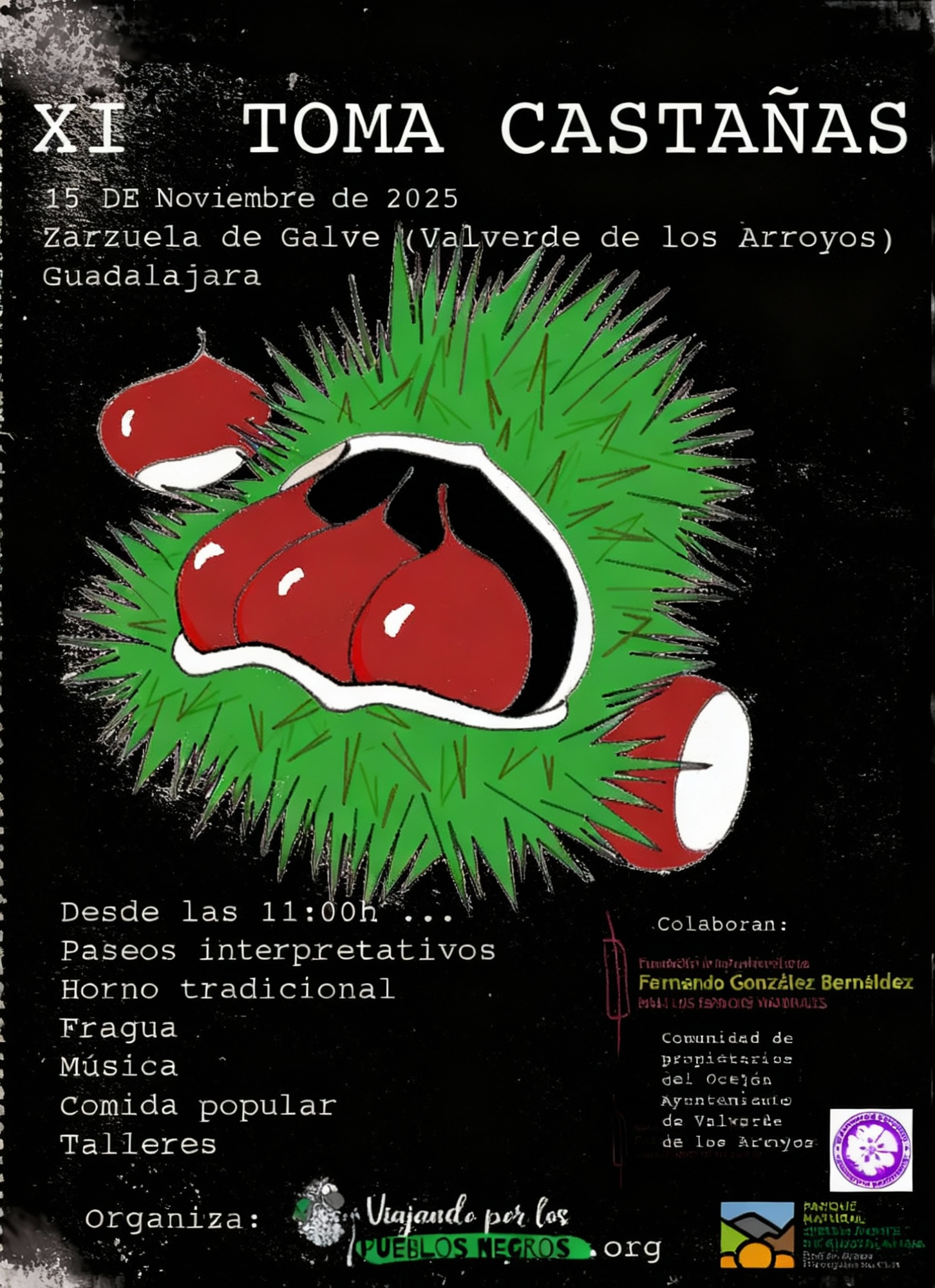 Toma Castañas 2025 Cartel 15 Noviembre Toma Castañas 2025 Cartel 15 Noviembre